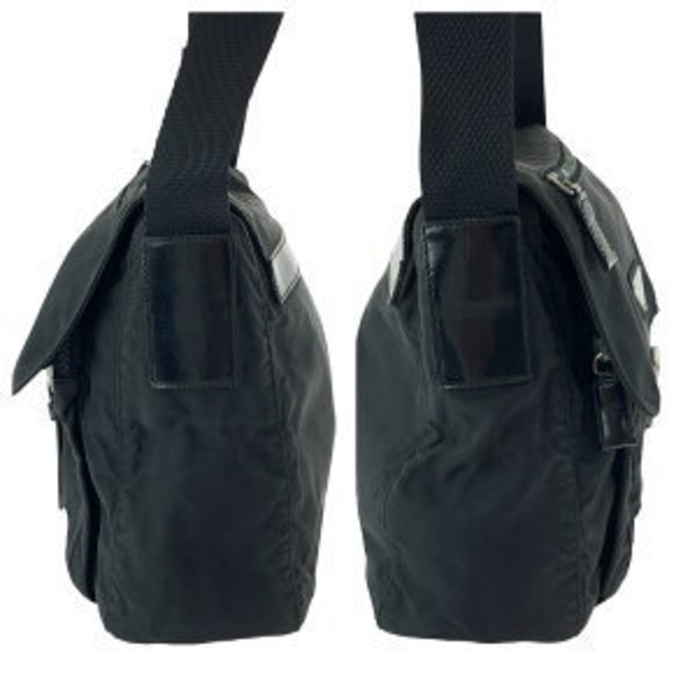 Prada Tessuto Triangular Black Nylon Shoulder Bag… - image 7